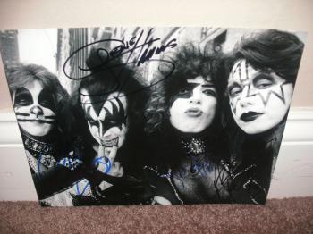 Image of Kiss Band Autographed 8X10 Picture