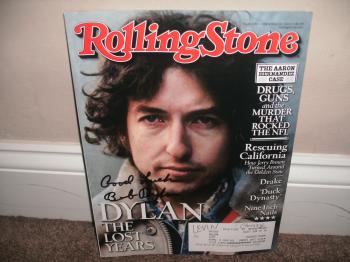 Image of Bob Dylan Autographed 2013 Rolling Stone Magazine