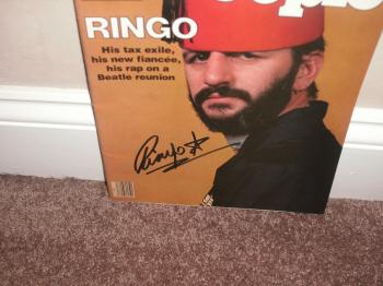 Image of Ringo Starr autographed 1/17/77 Peoples magazine