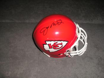 Image of Joe Montana Autographed Chiefs Mini Helmet