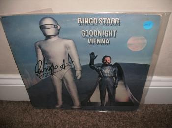 Image of Ringo Starr autographed "Goodnight Vienna" LP Album