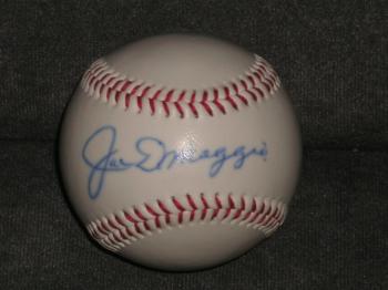Image of Joe Dimaggio Autographed/Certified Baseball.