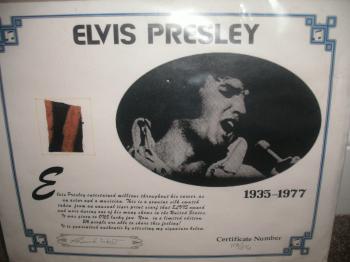 Image of Elvis Presley Genuine Silk Swatch
