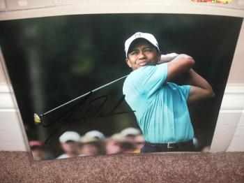 Image of Tiger Woods Autographed 8x10 Photo