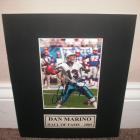 Image of Dan Marino Dolphins Autographed Double Matted 8X10 Display