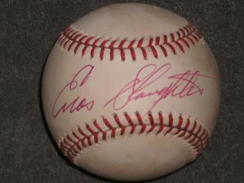 Image of Enos Slaughter Autographed Official NL Baseball