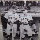 Image of Joe Dimaggio And Mickey Mantle Autographed 8x10 picture