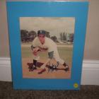 Image of Sandy Koufax auto/matted Dodgers color 8x10