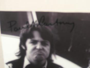 Image of Paul McCartney autographed 60's 9x11 magazine photo