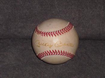 Image of Mickey Mantle single signed  certified baseball!! 