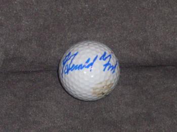 Image of President Gerald Ford autographed golf ball his 