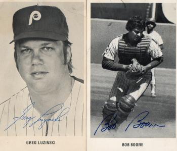 Image of Autographed Greg Luzinski and Bob Boone