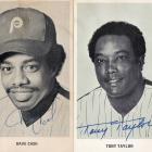 Image of Autographed Dave Cash and Tony Taylor