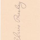 Image of Elvis Presley Autographed unused Gov't postcard
