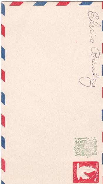 Image of Elvis Presley Autographed 60'S unused envelope