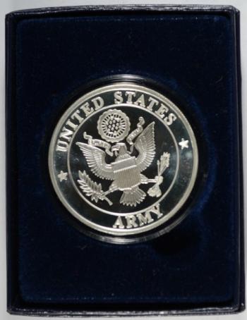 Image of UNITED STATES ARMY ONE OUNCE .999 SILVER ART ROUND
