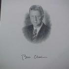 Image of Bill Clinton hand signed/guaranteed Presidential portrait.