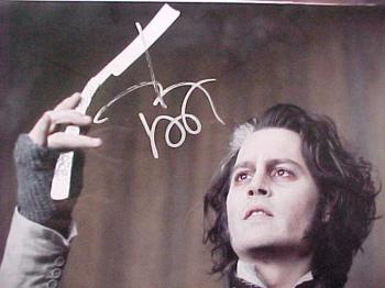 Image of Johnny Depp AUTOGRAPHED/certified 8x10