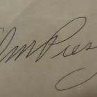 Image of Elvis Presley hand signed/certified cut signature.