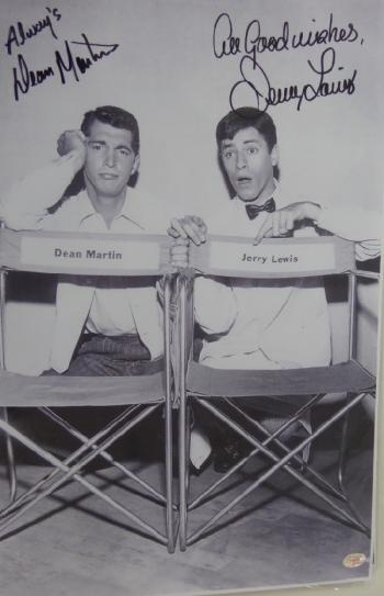 Image of Dean Martin & Jerry Lewis dual signed 11x17 photo!