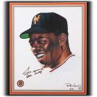 Image of Willie Mays Autographed Custom Multi-Layer Framed Showpiece